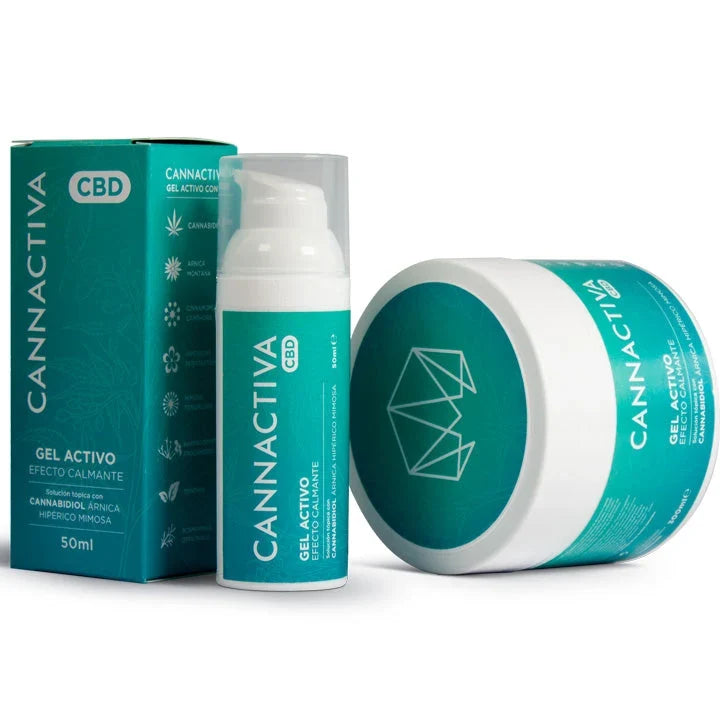 Tube, Tiegel und Faltschachtel eines CBD Sport Gels, CBD im Sport