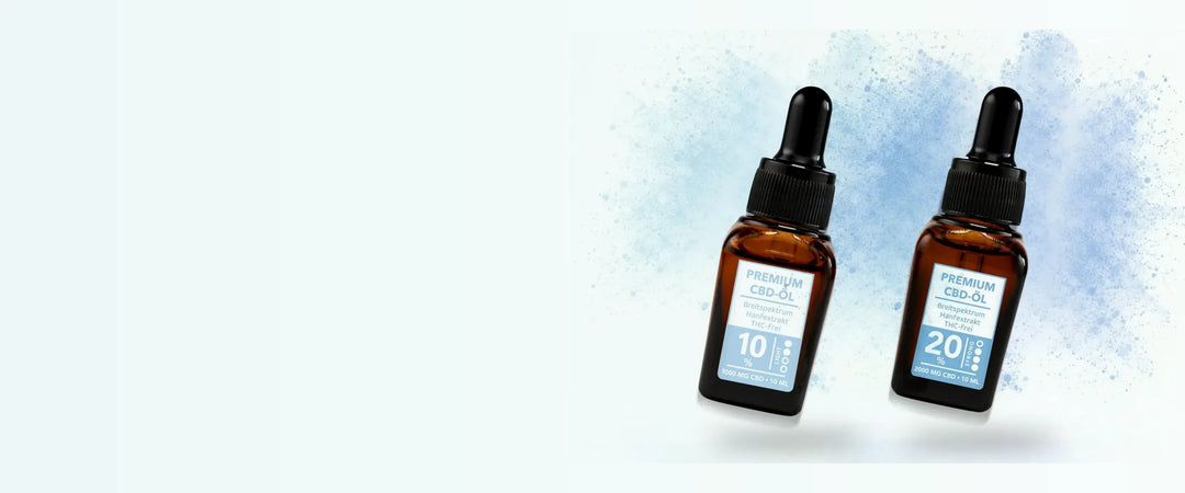 Breitspektrum CBD Öle von CBDSÍ: Classic mit 10 Prozent und Plus mit 20 Prozent CBD