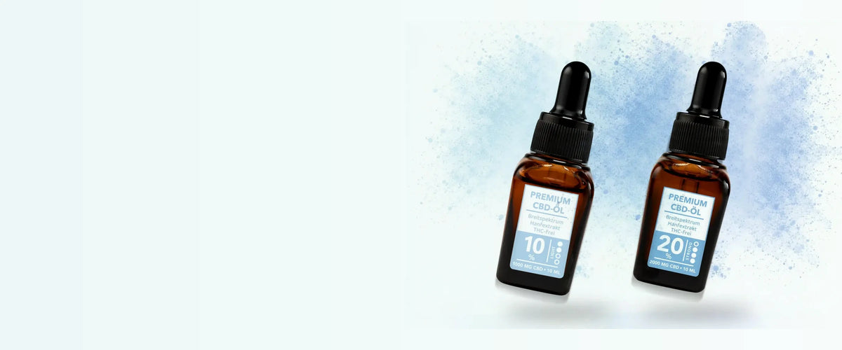 Breitspektrum CBD Öle von CBDSÍ: Classic mit 10 Prozent und Plus mit 20 Prozent CBD