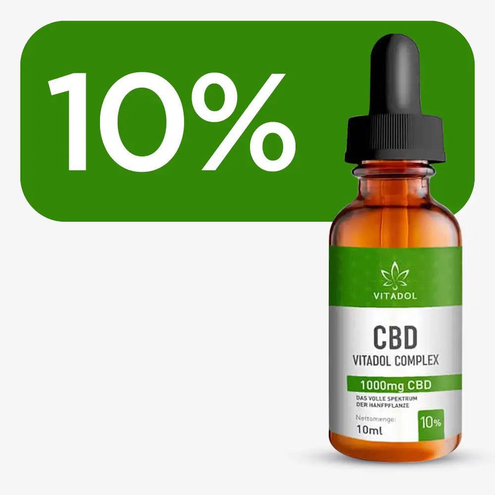 Produktansicht Vitadol Complex Bio CBD Öl 10 Prozent 10 ml