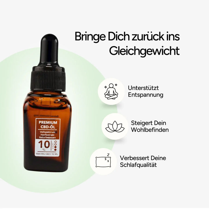 CBDSÍ Symbol für Voll 10 Benefit auf weißem Hintergrund