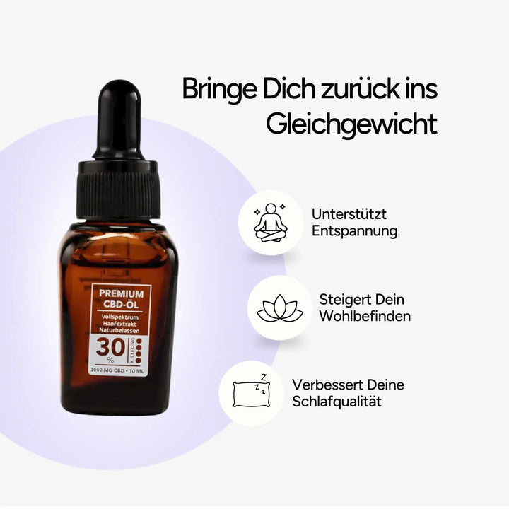 CBDSÍ Symbol für Voll 30 Benefit auf weißem Hintergrund