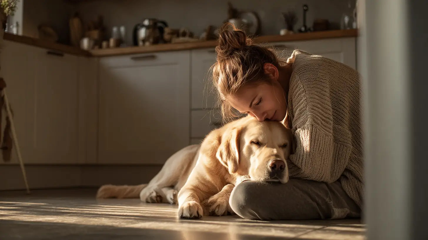Ein Hund nach der Dosierung von CBD Öl