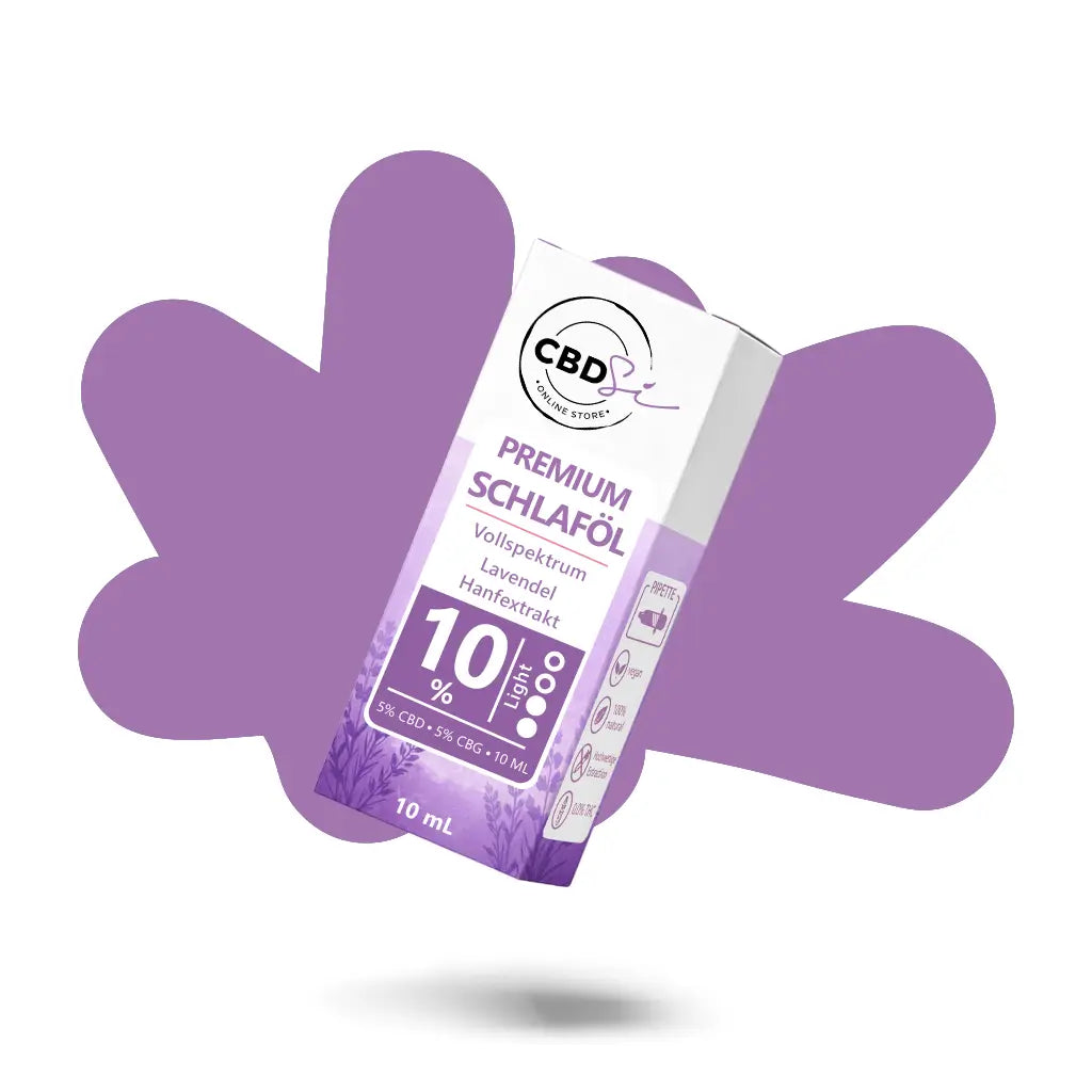 CBDSÍ CBD Schlaföl 10 Prozent CBD und CBG Abendöl