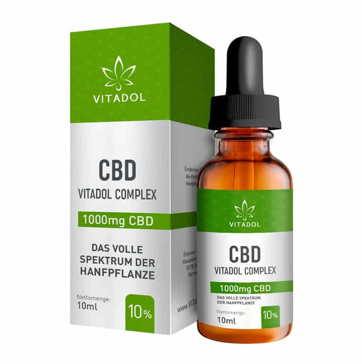 Produktansicht Vitadol Complex Bio CBD Öl 10 Prozent 10 ml