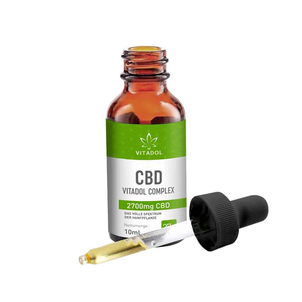 Flasche Vitadol Complex Bio CBD Öl 27,2 Prozent 700 mg